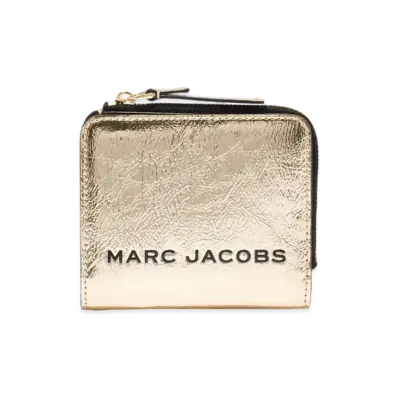 MARC JACOBS The Metallic Mini Compact Wallet "Gold"