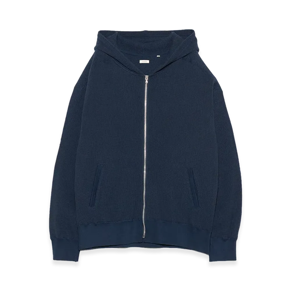 nanamica Zip-Up Thermal Hoodie "Navy"