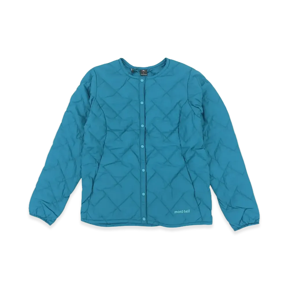 mont-bell Women's Superior Down Round Neck Jacket "Turquoise"