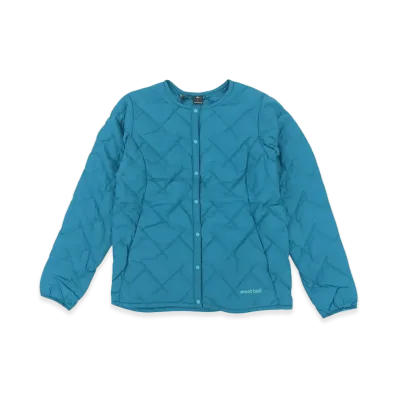 mont-bell Women's Superior Down Round Neck Jacket "Turquoise"