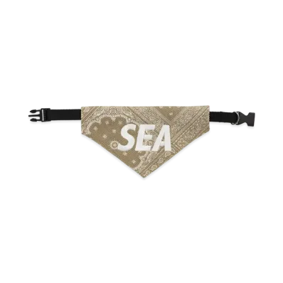 WIND AND SEA DOG BANDANA "Beige"