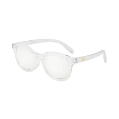 NEW ERA Sunglasses Boston Square Lens Clear Frame Photochromic Green Lens "Clear/Green"