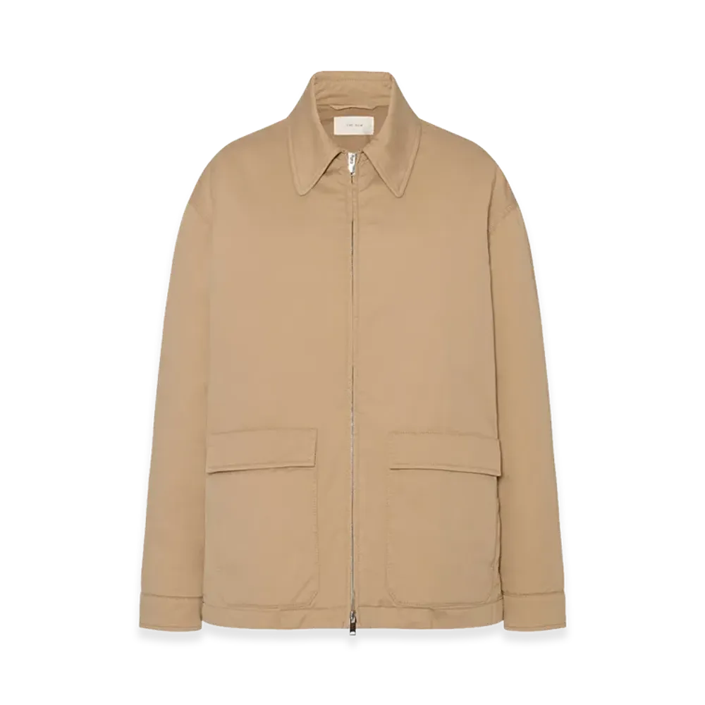 The Row Women's Aurelius Cotton and Cashmere Jacket "Sand"