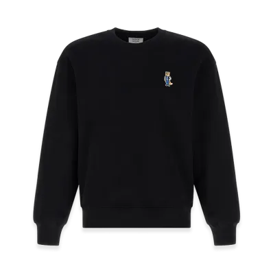 Maison Kitsune Dressed Fox Comfort Fit Fleece Sweatshirt "Black"