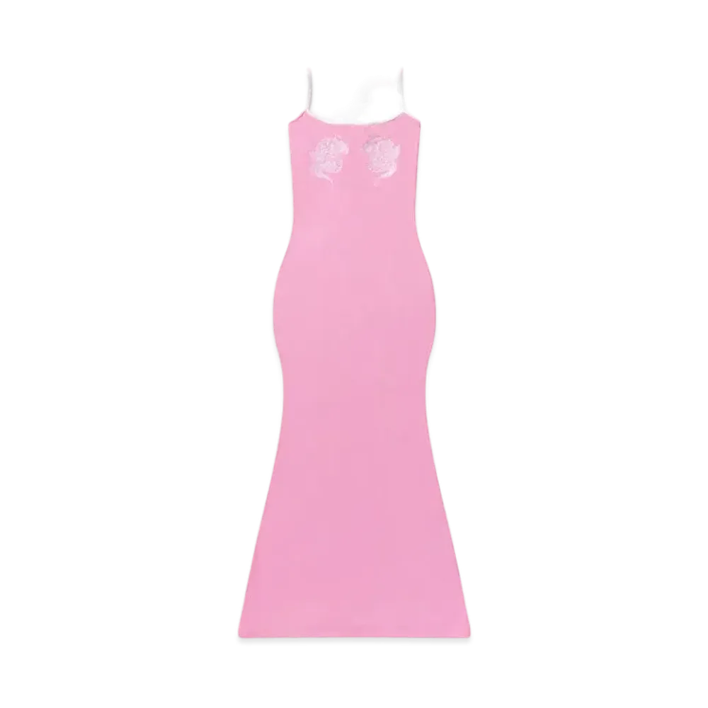BlackEyePatch Dragon Ribbed Camisole Long Dress "Pink"