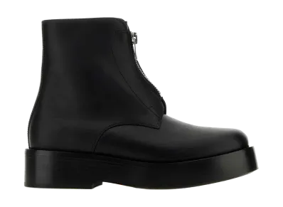 Bottega Veneta Women's Leather Torino Ankle Boots "Black"