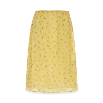 Jil Sander Women's Organza Skirt "Printed/Yellow"