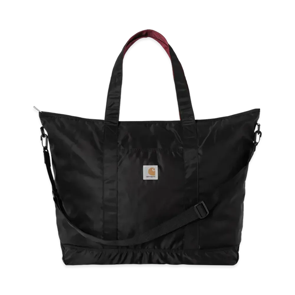 Carhartt WIP Alumni Tote Bag "Black/Scarlet"