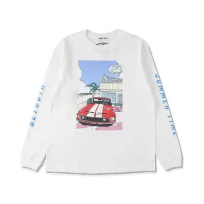Yoshifuku Honoka x WIND AND SEA L/S Tee Car "White"