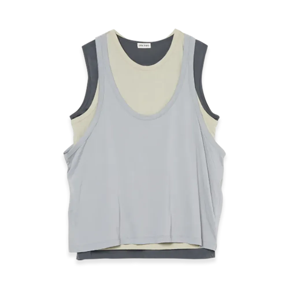 INSCRIRE Light Jersey Layered T/T "Lt.Grey/Pistachio/Dk.Grey"