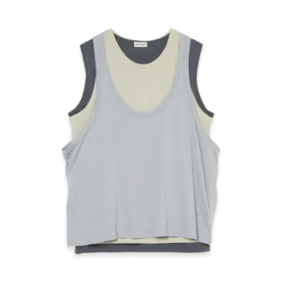 INSCRIRE Light Jersey Layered T/T "Lt.Grey/Pistachio/Dk.Grey"