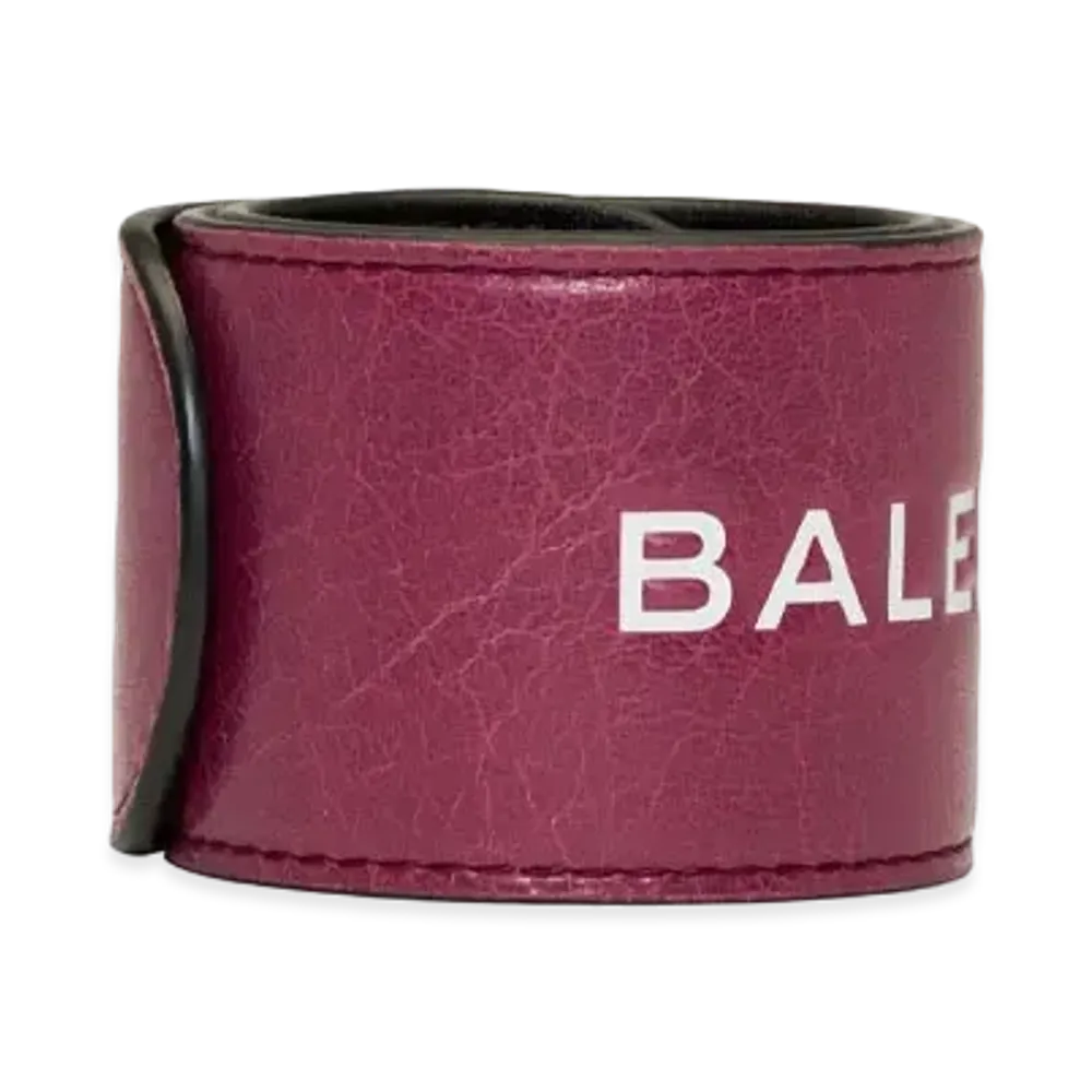 BALENCIAGA Cycle Bracelet "Burgundy"