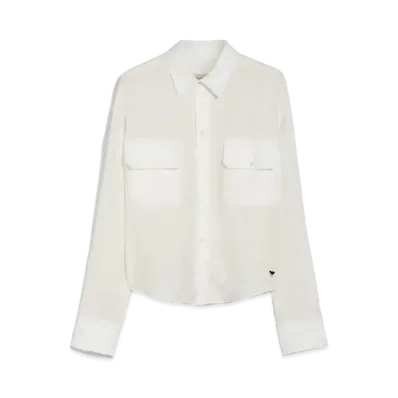 Max Mara Eureka Pure Linen Shirt "White"