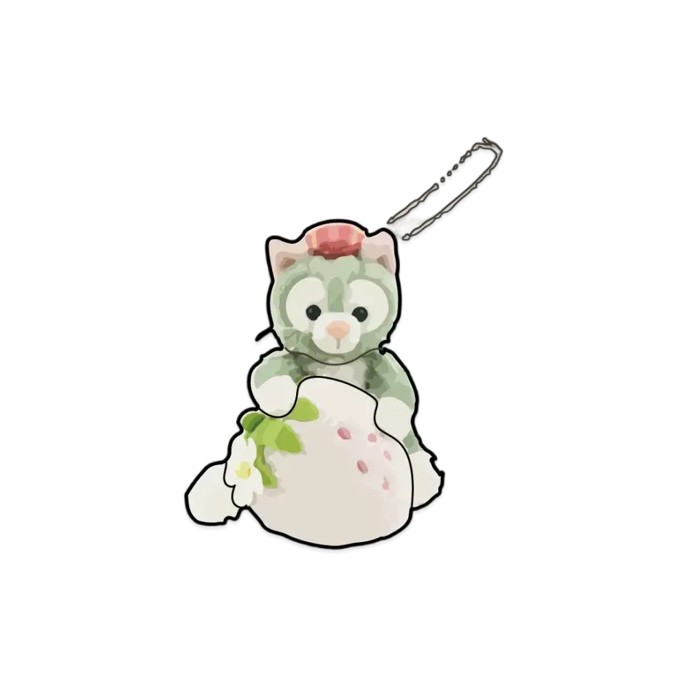 Disney Heartfelt Strawberry Gift Stuffed Animal Charm Gelatoni "Multi"