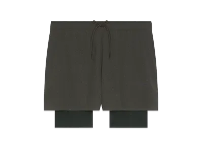 POST ARCHIVE FACTION x On Zero 2-in-1 Shorts "Molasses"