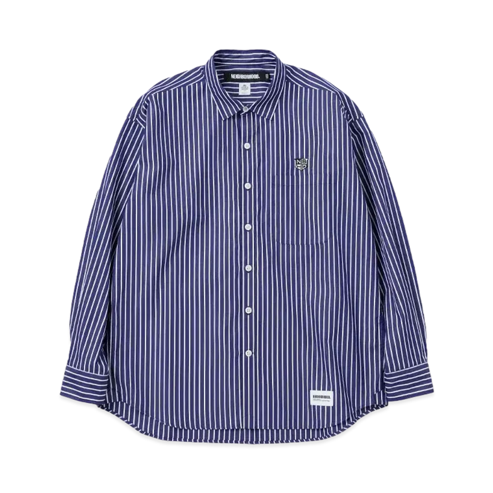 NEIGHBORHOOD TM Stripe Shirt LS "Navy"