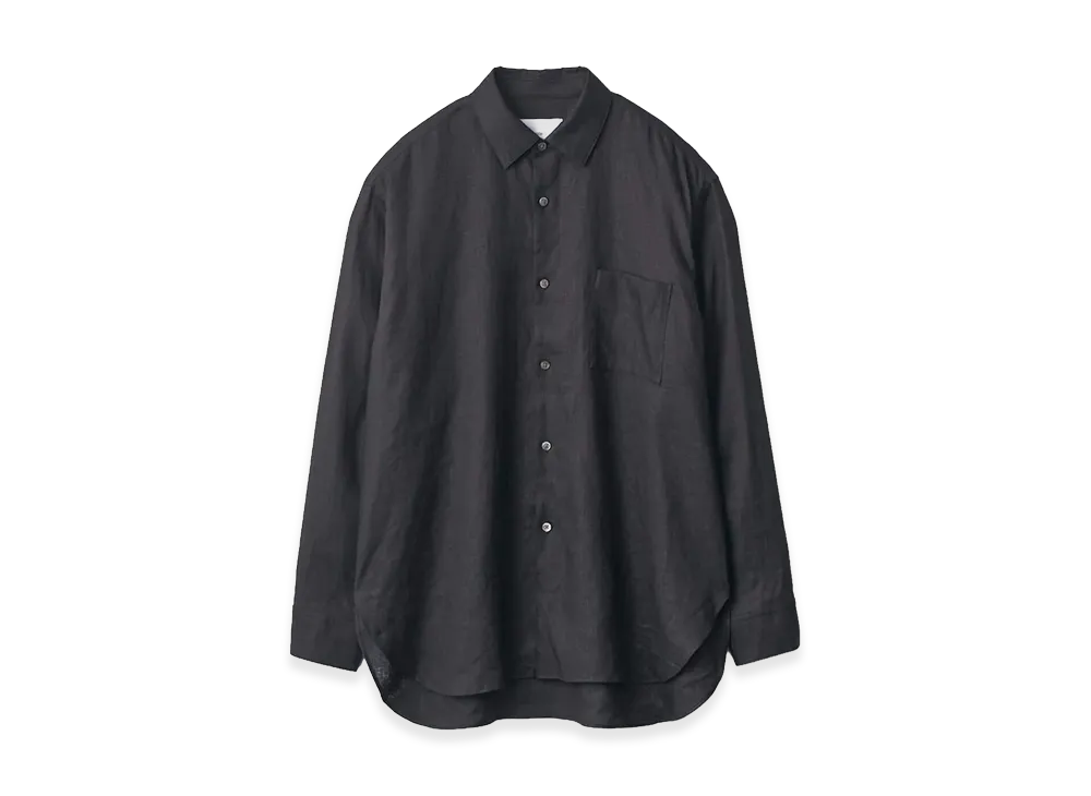 ssstein Light Linen Oversized LS Shirt "Black"