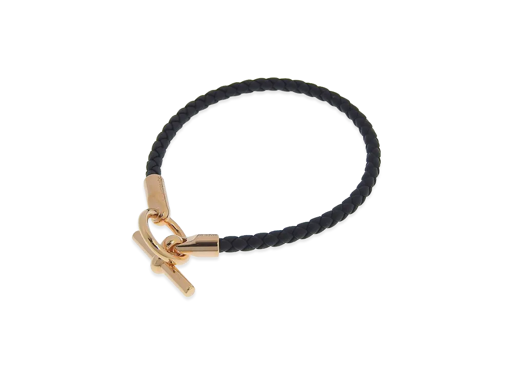 Hermes Women's Glenan Bracelet Swift "Gold/Black"