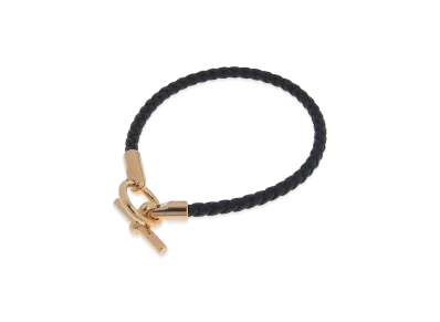 Hermes Women's Glenan Bracelet Swift "Gold/Black"