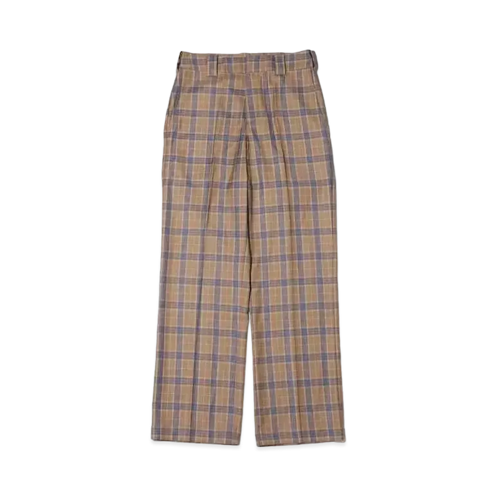 atmos pink Checkered Semi-Wide Pants "Beige"