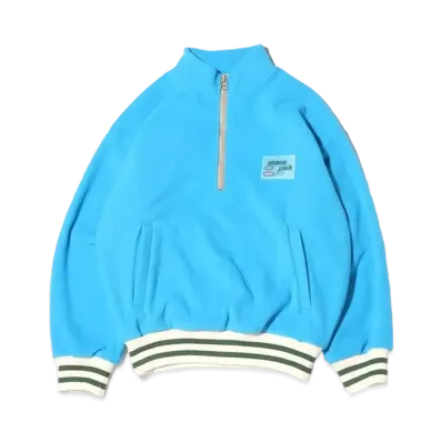 atmos pink Half-Zip Fleece Jacket "Blue"