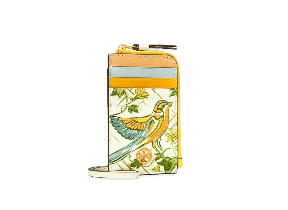 Tory Burch Robinson Printed Lanyard "Summer Basketweave"