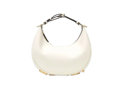 FENDI Fendigraphy Small Leather Bag "White"