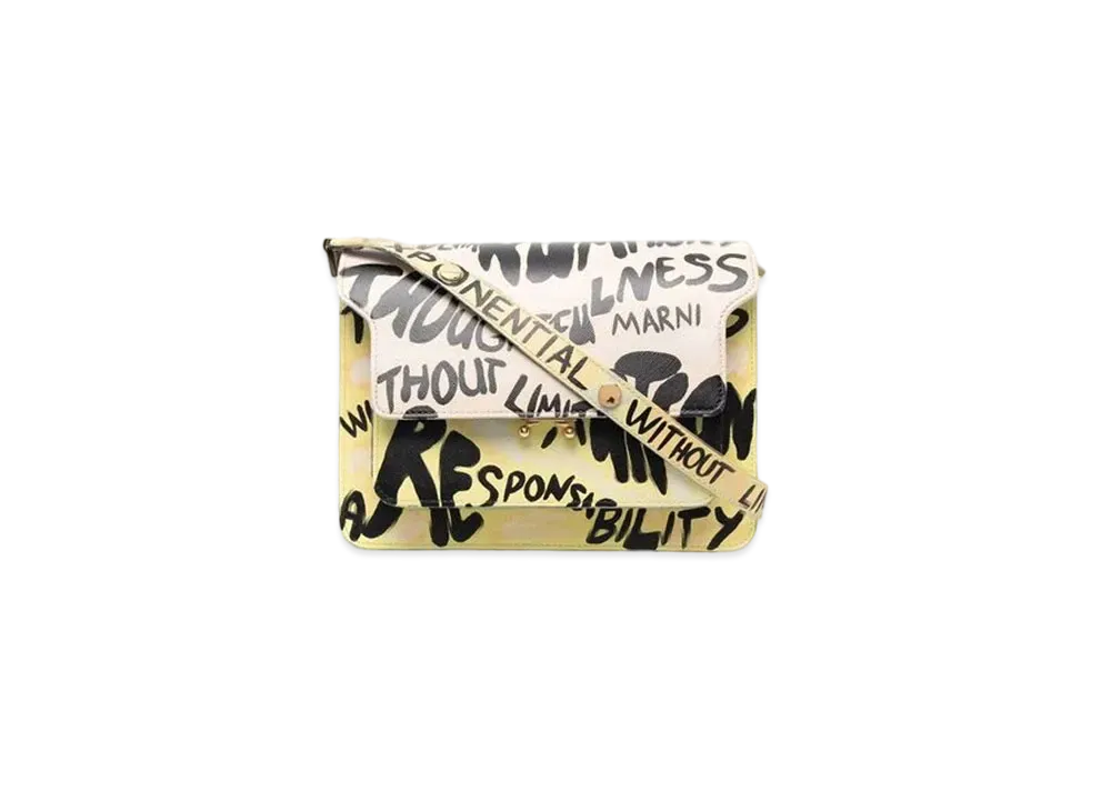 Marni Special Edition Saffiano Calf Mini TRUNK Bag "Yellow/Pink"