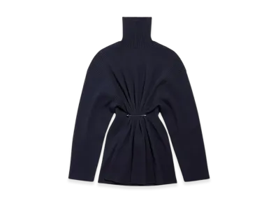 BALENCIAGA Women's Pinched Mini Dress "Navy"