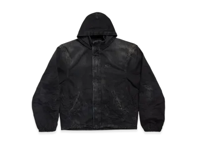 BALENCIAGA Hooded Workwear Jacket "Black"
