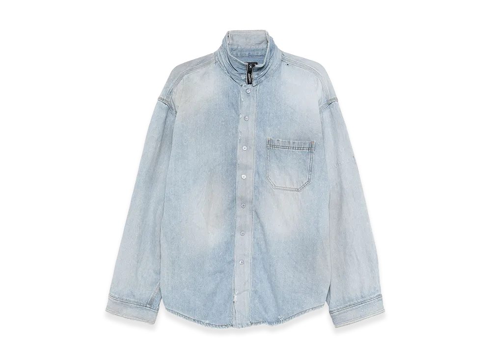 BALENCIAGA Denim Oversize Shirt "Blue"