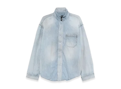 BALENCIAGA Denim Oversize Shirt "Blue"