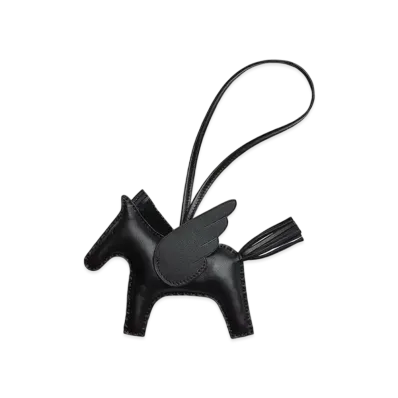 Hermes Rodeo Pegase MM Charm "So Black"