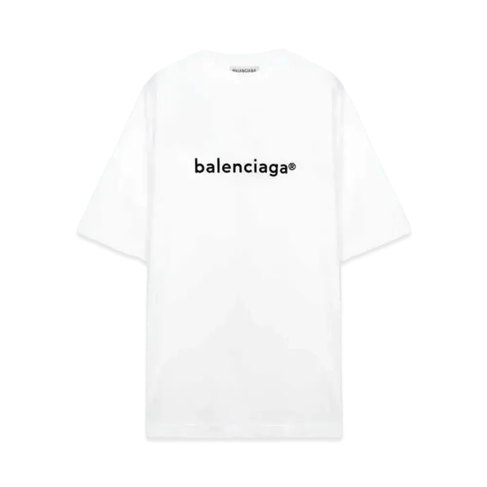 BALENCIAGA Oversize Copyright T-shirt "White"