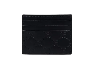 GUCCI 'GG Emblem' Card Holder "Black"
