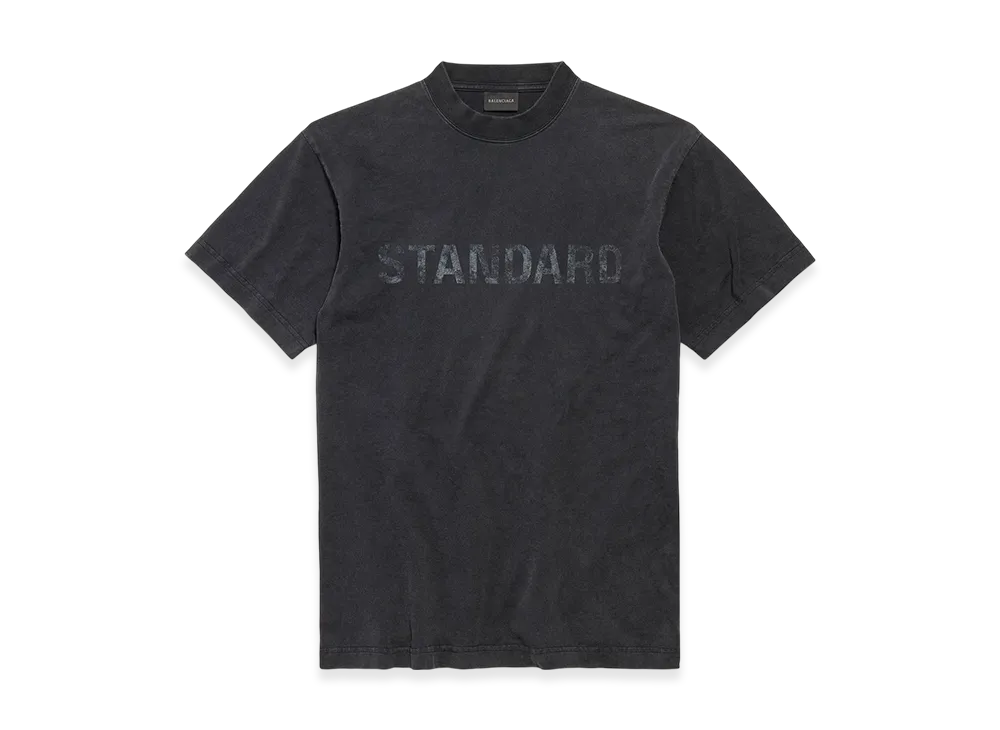BALENCIAGA Standard T-shirt Regular Fit "Faded Black"