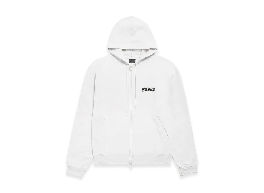 BALENCIAGA Chalk Cotton Sweatshirt "White"