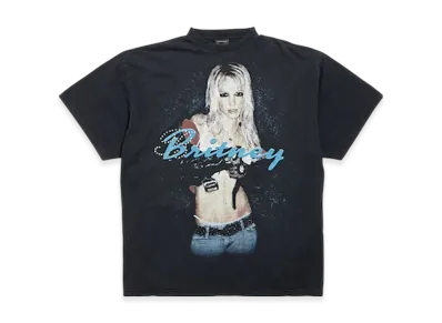 BALENCIAGA Music x Britney Spears Series Oversized T-Shirt "Black"