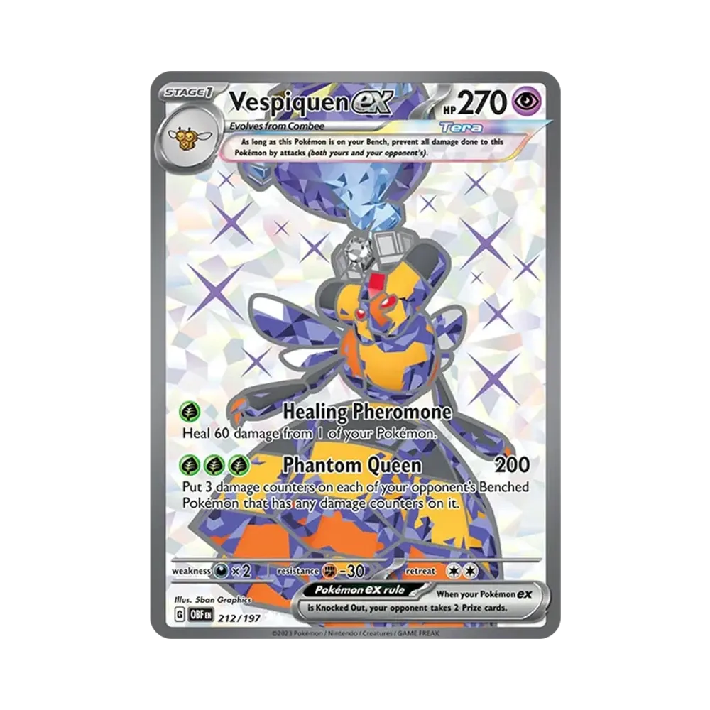 ビークインex UR [OBF EN 212/197]【英語版】(スカーレット&バイオレット「オブシディアンフレイムス」)