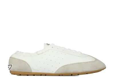 Saint Laurent Leather Lewis Sneakers "White"