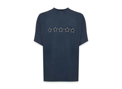 BALENCIAGA Twisted Cotton T-Shirt "Dark Blue"