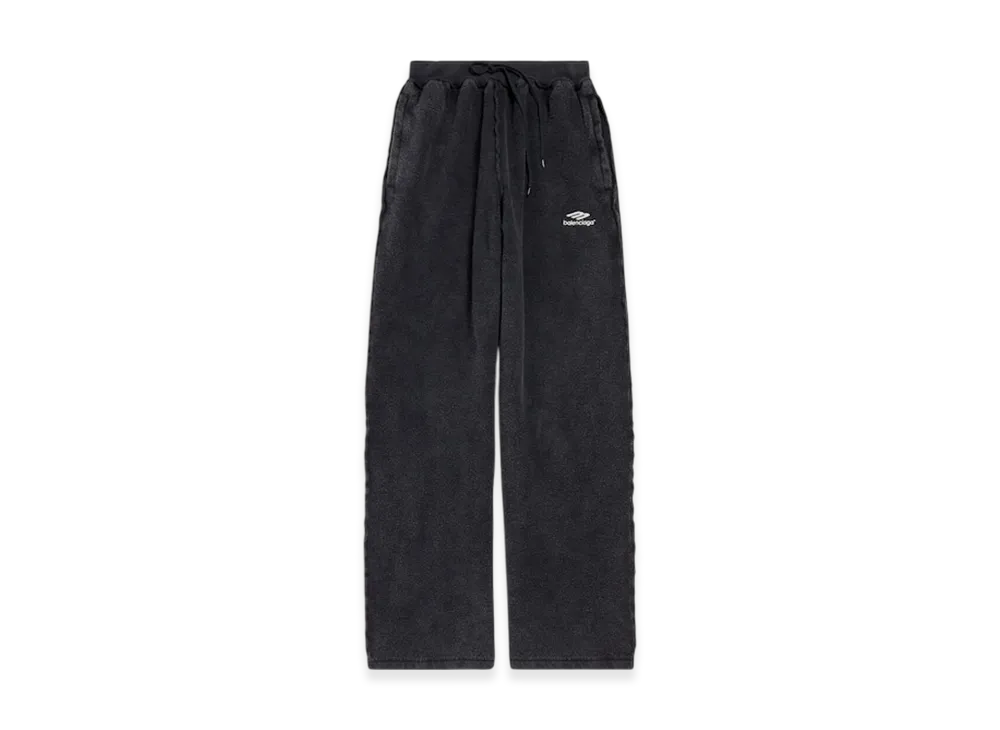 BALENCIAGA 3B Sports Icon Inside-out Oversize Sweatpants "Faded Black"