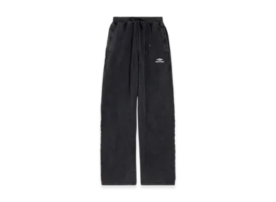 BALENCIAGA 3B Sports Icon Inside-out Oversize Sweatpants "Faded Black"