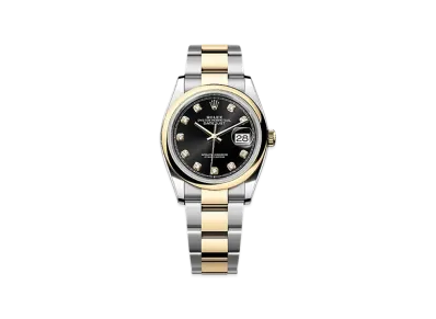 ROLEX Datejust 36 Oystersteel & Yellow Gold "Black"