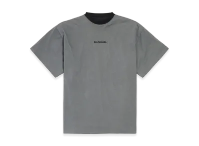BALENCIAGA BALENCIAGA Back Reversible Oversize T-shirt "Grey/Faded Black"