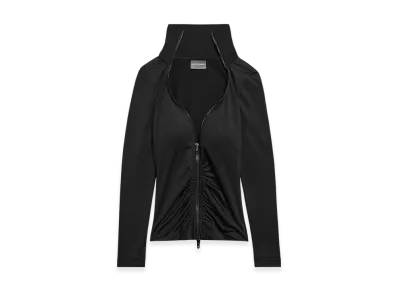 BALENCIAGA Women's Bra Cup Zip-up Jacket "Black"
