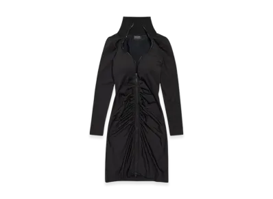 BALENCIAGA Women's Bra Cut Mini Dress "Black"