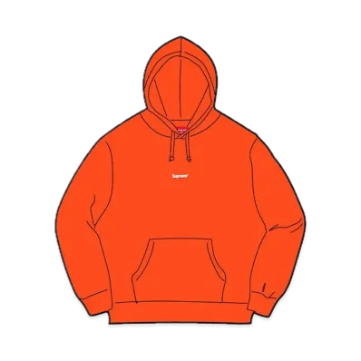 Supreme Underline Hooded Sweatshirt "Bright Orange"