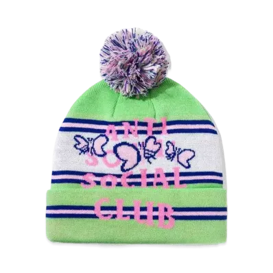 ANTI SOCIAL SOCIAL CLUB FA22 Shell Shock Pom Pom Green Beanie "Green"