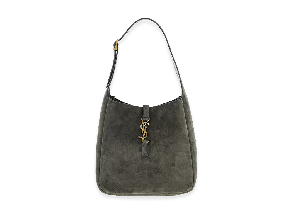 Saint Laurent Women's Le 5 A 7 Small Shoulder Bag "Grey/Silver"